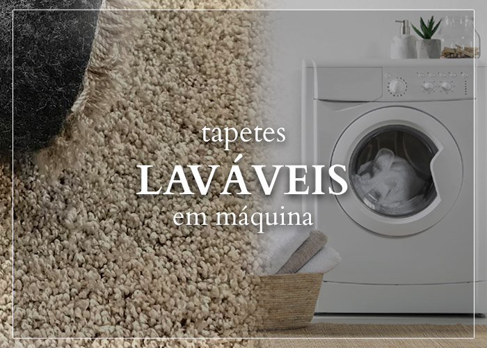 Tapetes Laváveis em Máquina