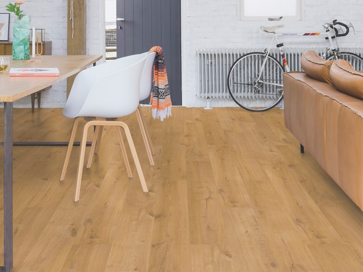 Piso Laminado em Régua Quick-Step Impressive Carvalho Natural Soft